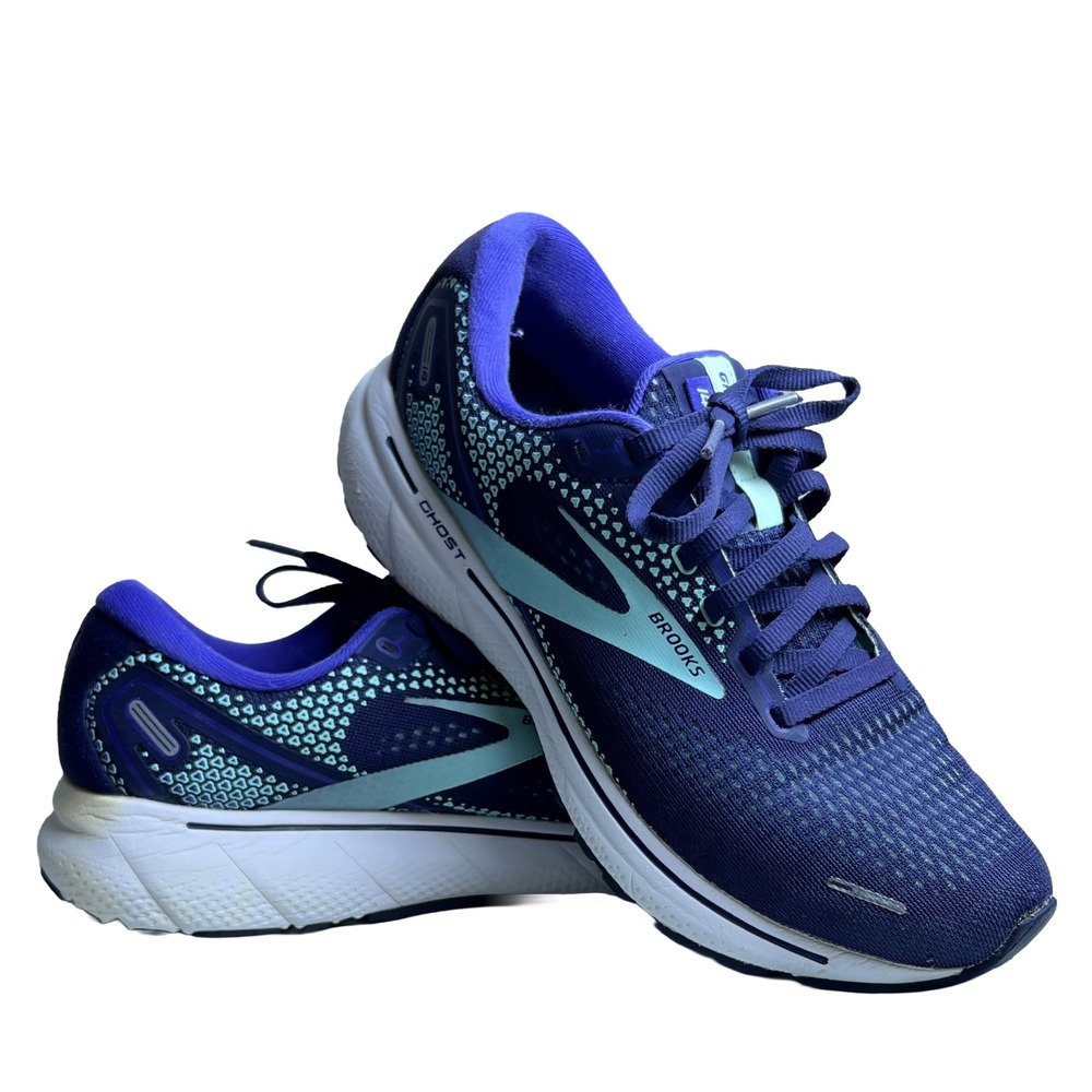 Brooks Ghost 14 Running Shoes Women's Size 9 Blue Teal Athleisure